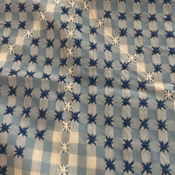 Blue Star Pattern tablecloth - Picture 3 of 4